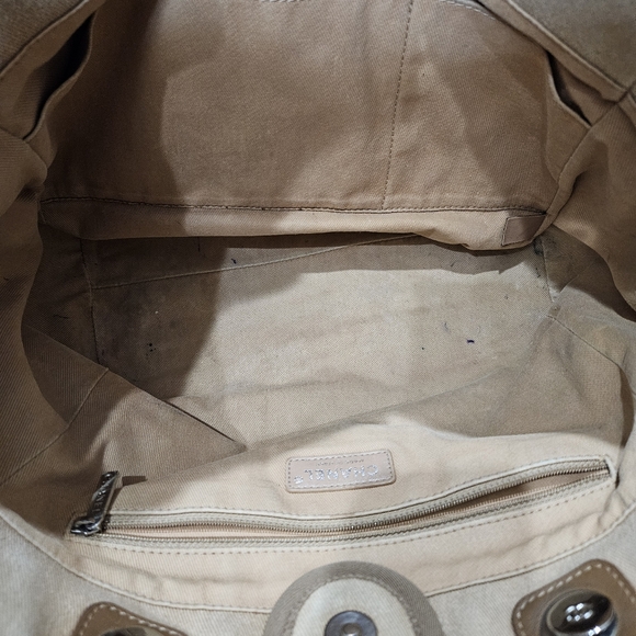 Canvas Sequin Small Deauville Tote Ecru - Picture 6 of 12